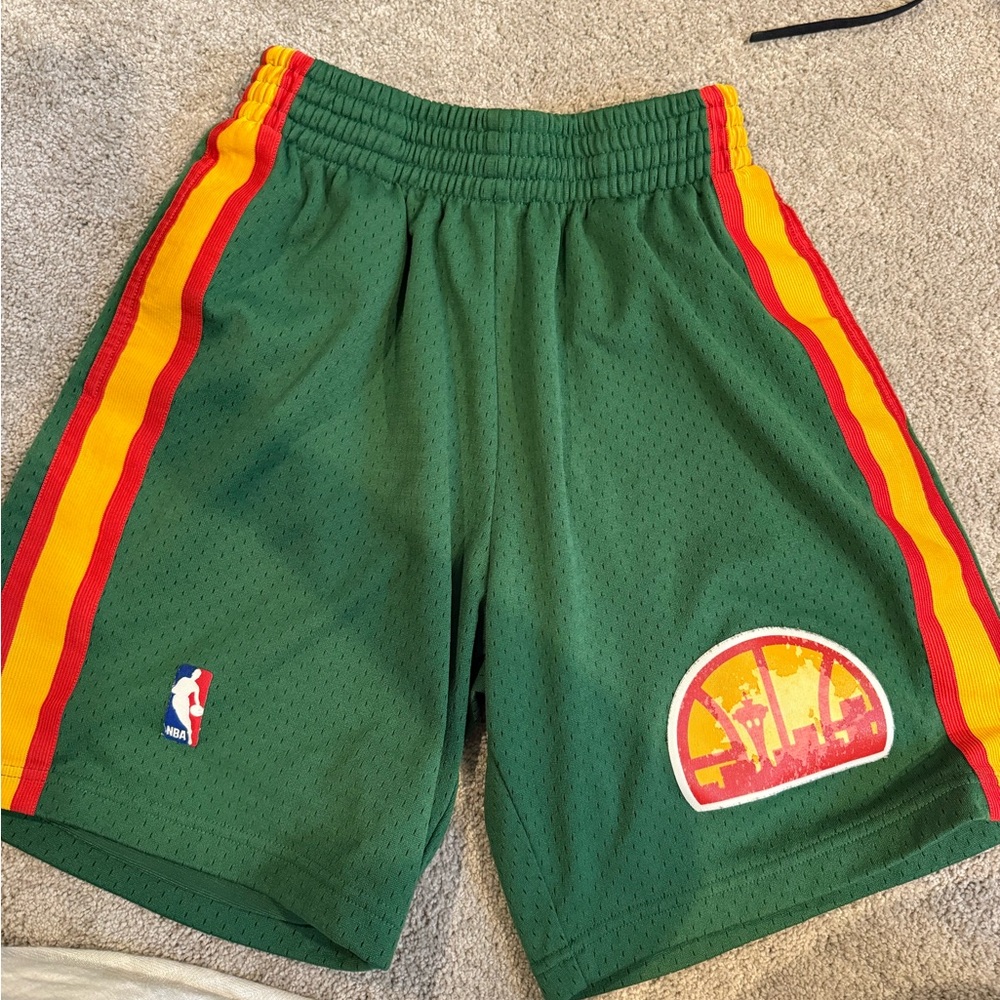 Hardwood Classics Green NBA Shorts